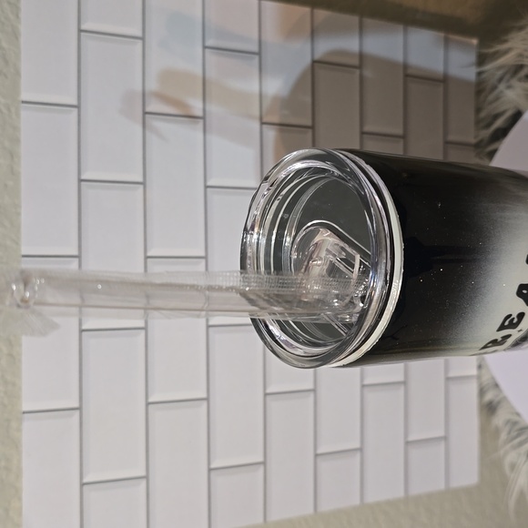 New Handmade Black & White Halloween 30oz Skinny Tumbler - Picture 6 of 7